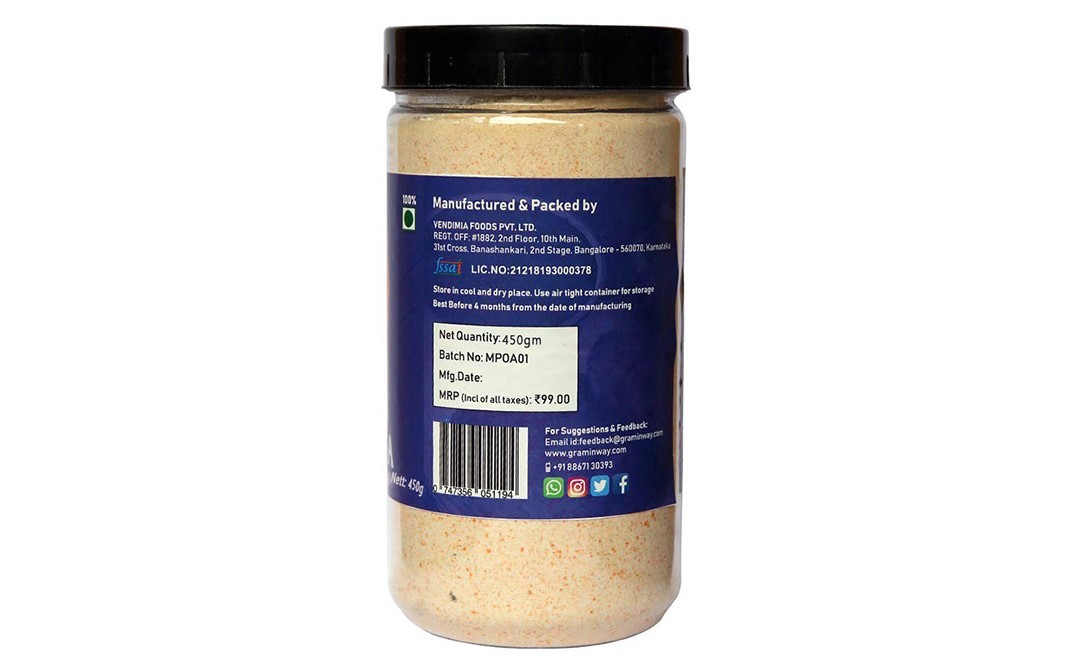 Graminway Masala Poori Atta    Plastic Jar  450 grams